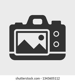 Camera icon. Vector illustration.