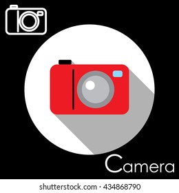 Camera icon. Vector illustration