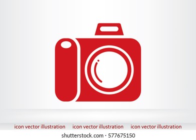 Camera icon vector illustration.