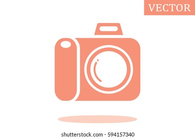 Camera icon vector illustration.
