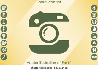 Camera icon vector illustration