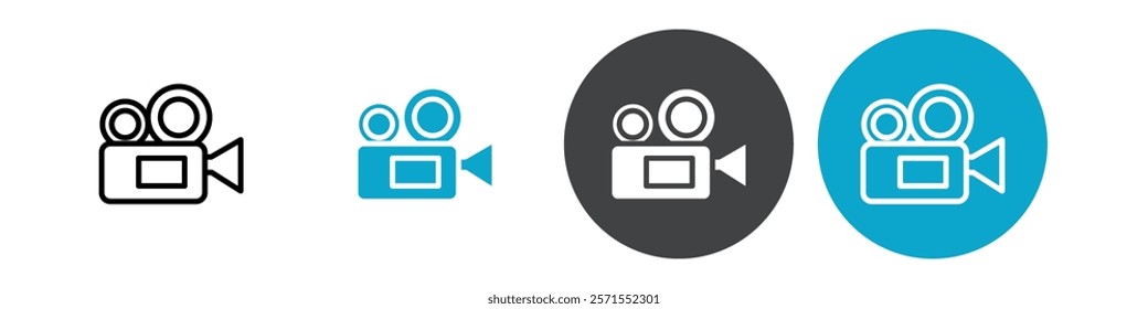 camera icon Vector illustration in black