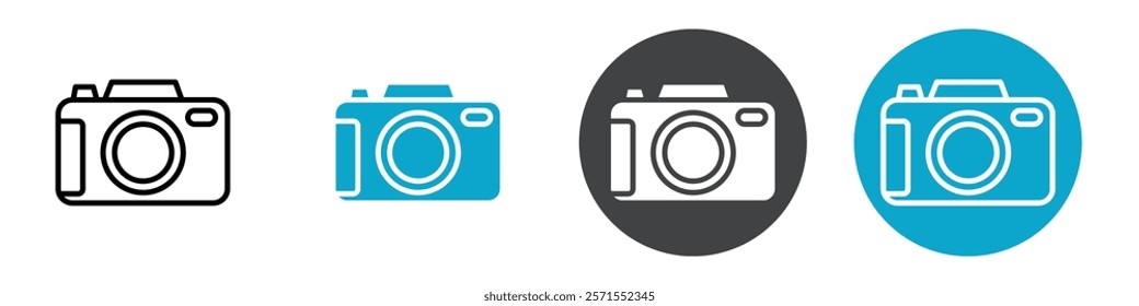 camera icon Vector illustration in black