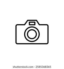 camera icon Vector illustration in black