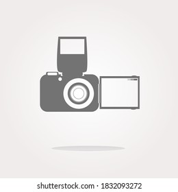 Camera icon. Vector Illustration Camera button