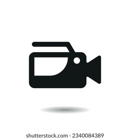 Camera icon vector illustration. Camcorder on isolated background. Video sign concept.