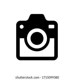 Camera Icon Vector Illustration. Camera design vector template. Camera icon flat design vector for website, symbol, logo, sign, app, UI.