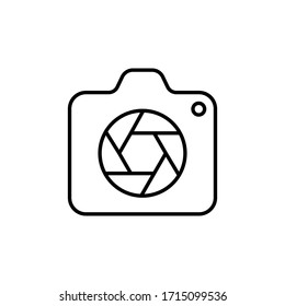 Camera Icon Vector Illustration. Camera design vector template. Camera icon flat design vector for website, symbol, logo, sign, app, UI.
