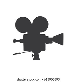 Camera icon, vector illustration design. Cinema objects.