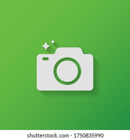 camera icon. Vector illustration EPS 10.