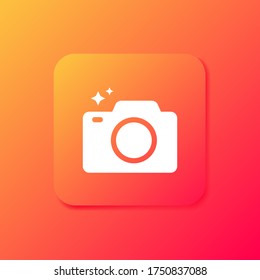 camera icon. Vector illustration EPS 10.