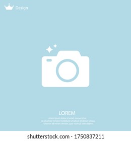 camera icon. Vector illustration EPS 10.