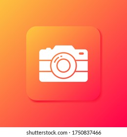 camera icon. Vector illustration EPS 10.