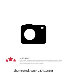camera icon. Vector illustration EPS 10.