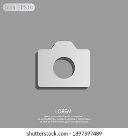 camera icon. Vector illustration EPS 10.