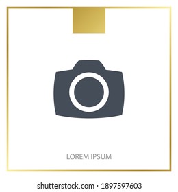 camera icon. Vector illustration EPS 10.