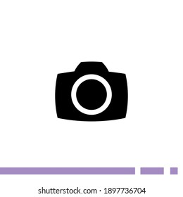 camera icon. Vector illustration EPS 10.