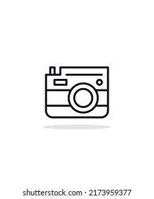 camera 
 icon vector illustration, eps 10