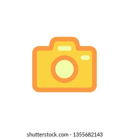 Camera Icon Vector Illustration in Filled Style for Any Purpose