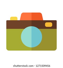Camera Icon Vector Illustration in Flat Style for Any Purpose