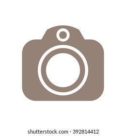 camera icon, vector illustration. Flat design style