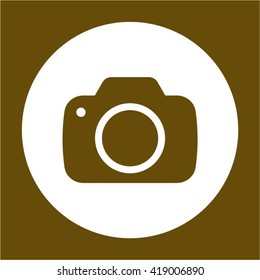  camera  icon, vector illustration. Flat design style