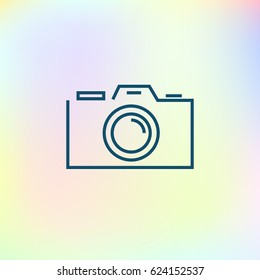 Camera icon vector illustration. Flat design style