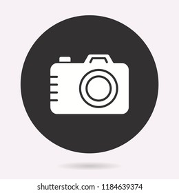 Camera icon. Vector illustration isolated. Simple pictogram for graphic and web design.