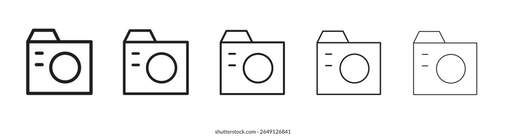Camera icon vector illustration isolated