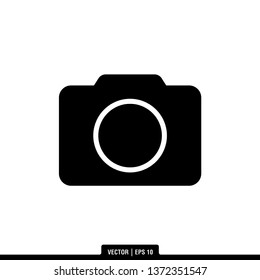 Camera Icon Vector Illustration Logo Template
