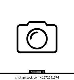 Camera Icon Vector Illustration Logo Template
