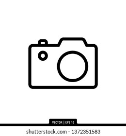 Camera Icon Vector Illustration Logo Template
