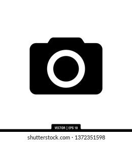 Camera Icon Vector Illustration Logo Template
