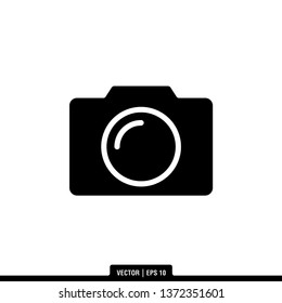 Camera Icon Vector Illustration Logo Template
