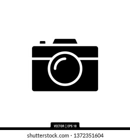 Camera Icon Vector Illustration Logo Template
