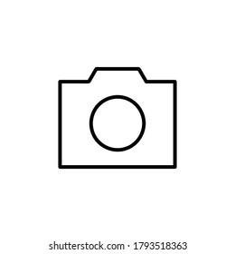 Camera icon vector illustration logo template for many purposes. Isolated on white background.