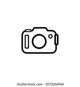 camera icon vector illustration logo template for many purpose. Isolated on white background.