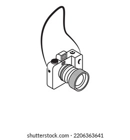 Camera icon vector illustration logo design