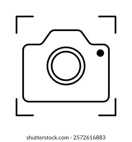 Camera icon Vector illustration logo template for many purpose. Camera icon symbol. Photograph sign. Camera icon vector.