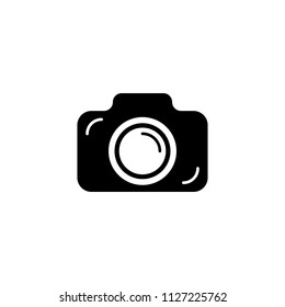 Camera icon. Vector illustration on white background