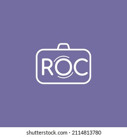 ilustración vectorial de icono de cámara. Icono de foto de color muy peri