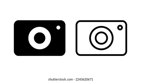 Camera icon vector illustration. photo camera sign and symbol. photography icon.