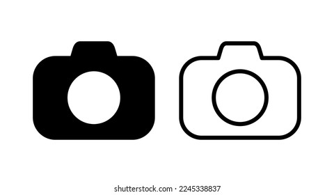 Camera icon vector illustration. photo camera sign and symbol. photography icon.