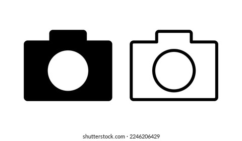 Camera icon vector illustration. photo camera sign and symbol. photography icon.