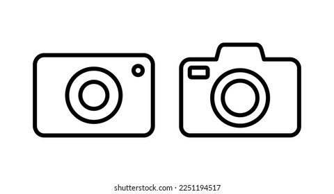 Camera icon vector illustration. photo camera sign and symbol. photography icon.