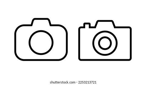 Camera icon vector illustration. photo camera sign and symbol. photography icon.