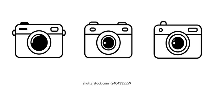 Camera icon vector illustration. photo camera sign and symbol. photography icon.