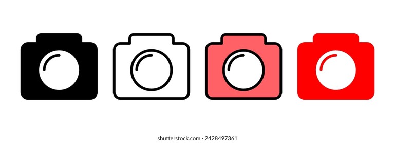 Camera icon vector illustration. photo camera sign and symbol. photography icon.