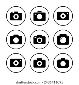 Camera icon vector illustration. photo camera sign and symbol. photography icon.