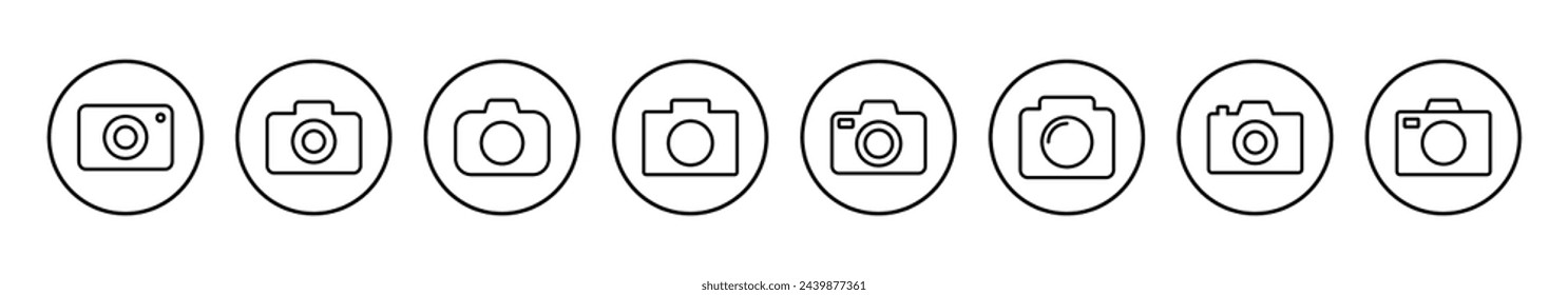 Camera icon vector illustration. photo camera sign and symbol. photography icon.